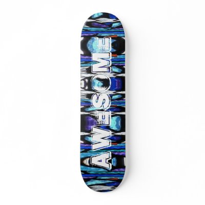 Awesome Blue Angel Skate Board Deck by mrmorphic