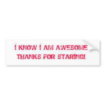 AWESOME BUMPER STICKER