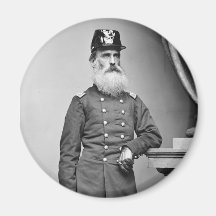 Awesome Civil War Beard, 1860s Refrigerator Magnet