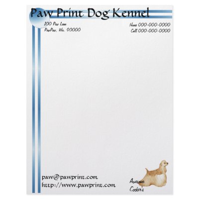 Awesome Cockers Custom Letterhead by abquisto