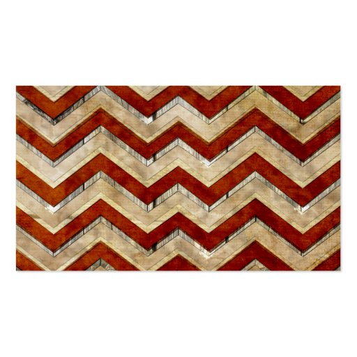 Awesome cool chevron zigzag pattern business cards (back side)