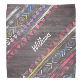 Awesome Cool trendy Aztec tribal Andes wood Bandana