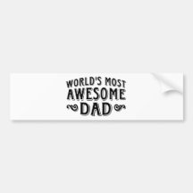Awesome Dad Bumper Sticker