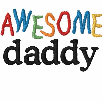 Awesome Daddy Embroidered Hoodie by teesforyourfamily
