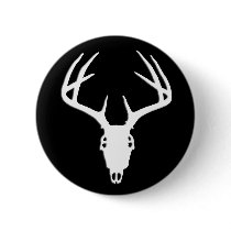 AWESOME DEER SKULL BUTTON