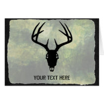 AWESOME DEER SKULL GREETING CARD