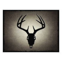 AWESOME DEER SKULL PHOTO PRINT
