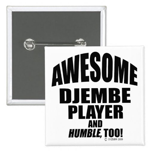 Awesome Djembe Player Pin