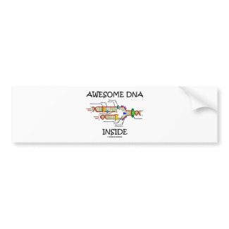 Awesome DNA Inside bumpersticker