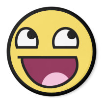 AWESOME FACE 4CHAN MEME FRIDGE MAGNET