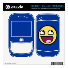 Awesome Face BlackBerry Curve Skin