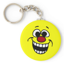 Awesome Face: Excited about new office romance Keychain