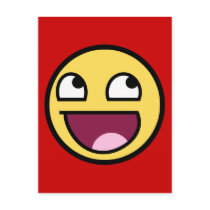 Awesome Face Postcard