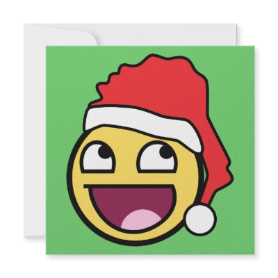 Awesome Face Santa Invitation by coolgiftshop