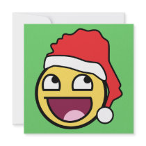 Awesome Face Santa Invitation