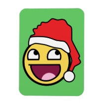 Awesome Face Santa Premium Magnet