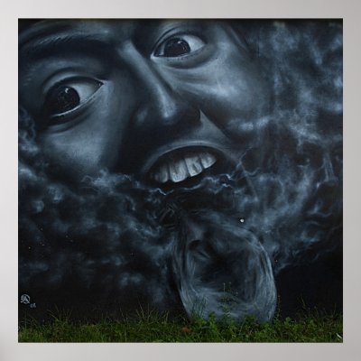 Awesome faces graffiti poster by OutOfLimits