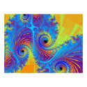 Awesome Fractal Design Illustration Rainbow Spiral posters