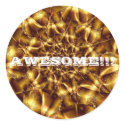 Awesome! Fractal Sticker by adnerbdleifniw Awesome! Fractal Sticker