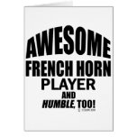 Awesome French Horn Player Greeting Card