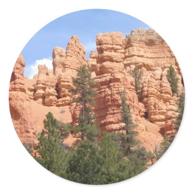 Awesome Geologic Formations at Red Canyon, Utah Stickers