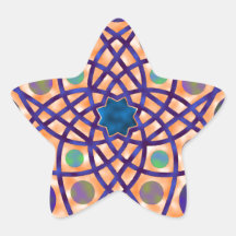 Awesome Geometric Design No. 3 Star Sticker