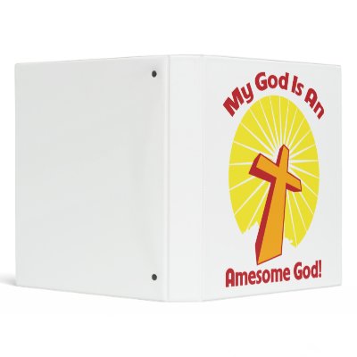 Awesome God Vinyl Binders by KoKGifts