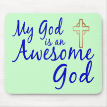 Awesome God Mouse Pads