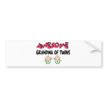 AWESOME GRANDMA of TWINS bumper stickers