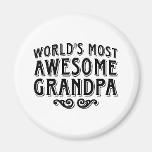 Awesome Grandpa Fridge Magnets