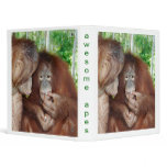 Awesome Great Apes Vinyl Binders
