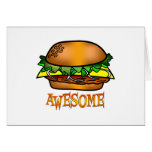 Awesome Hamburger Greeting Card