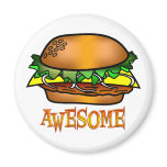 Awesome Hamburger Fridge Magnet