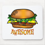Awesome Hamburger Mouse Pad