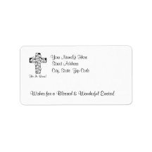 Awesome He is Risen Rejoice His Resurrection #2 Address Label