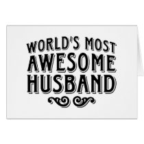 Awesome Husband Greeting Cards