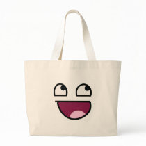 Awesome Lulz Smiley Face Canvas Bags