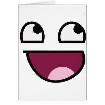 Awesome Lulz Smiley Face Card