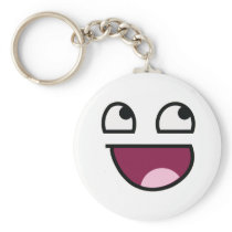 Awesome Lulz Smiley Face Keychain