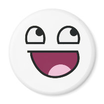 Awesome Lulz Smiley Face Refrigerator Magnets