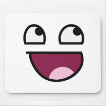 Awesome Lulz Smiley Face Mousepad