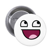 Awesome Lulz Smiley Face Pin