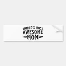 Awesome Mom Bumper Sticker
