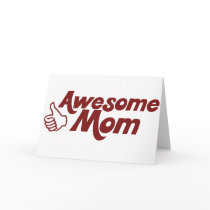 Awesome Mom for Mothers Day Greeting Cards
