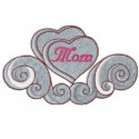 Awesome Mom Hearts embroidered shirts