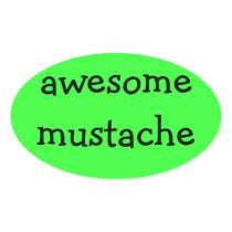 awesome mustache sticker