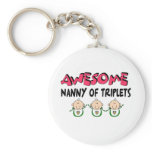 AWESOME NANNY of TRIPLETS Key Chain