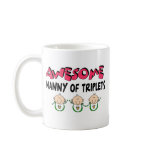 AWESOME NANNY of TRIPLETS Coffee Mug