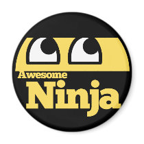 Awesome Ninja Refrigerator Magnets