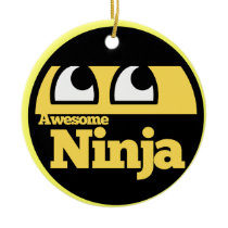 Awesome Ninja Christmas Tree Ornament